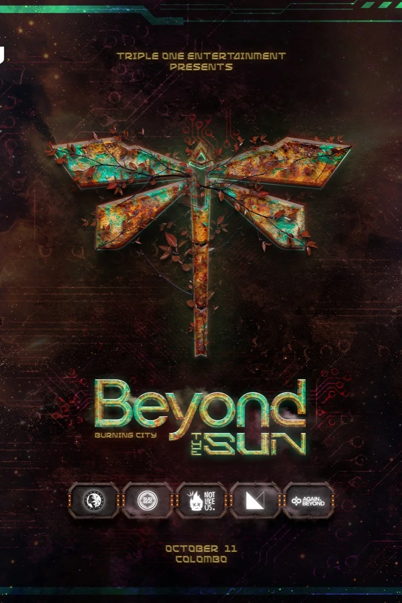 Retro concert poster for an electronic synthwave tour with glowing magenta typography, dark grid horizon, and car silhouette.